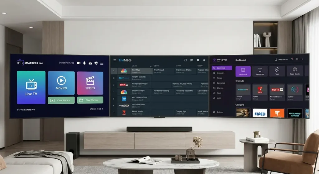 Best IPTV apps for Firestick in Dubai including IPTV Smarters and TiviMate