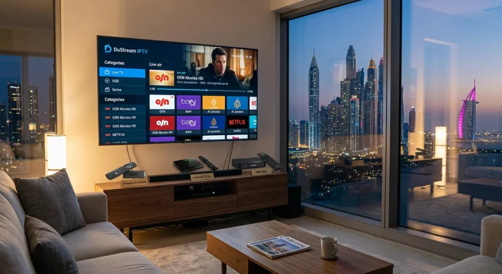 Best IPTV box in Dubai Firestick Android TV MAG comparison