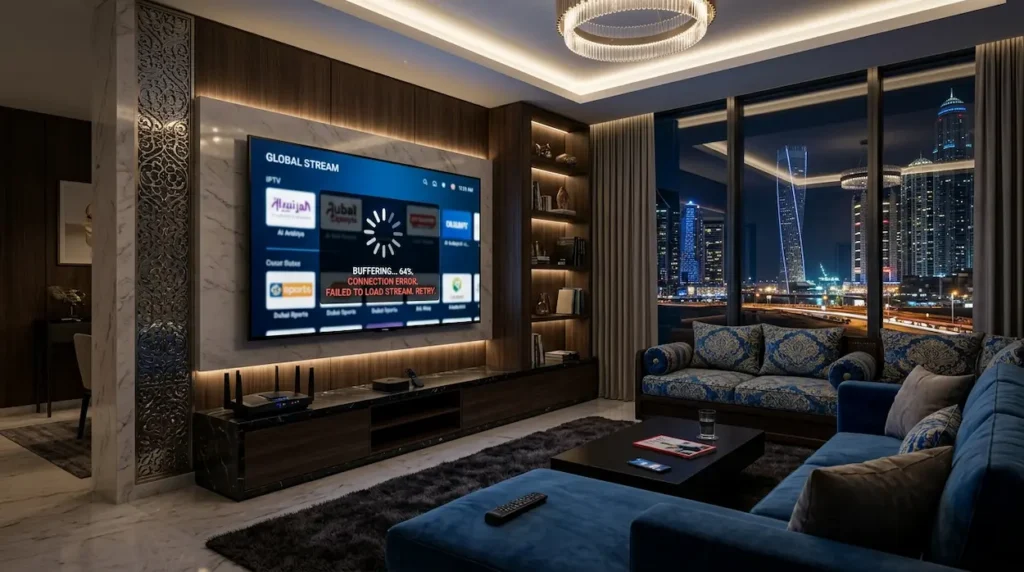 IPTV not working on Etisalat in UAE with buffering and connection problems
