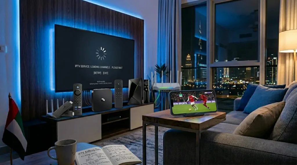 IPTV works on phone but not Smart TV in UAE